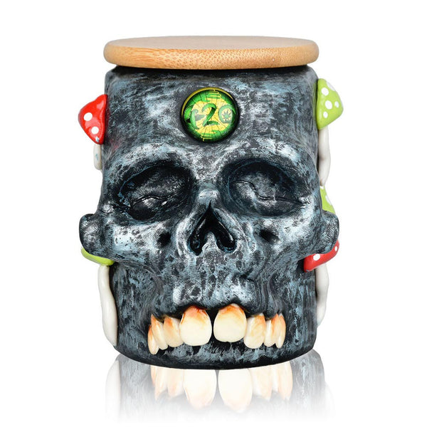 Skull Mushroom Glass Jars - PILOTDIARY