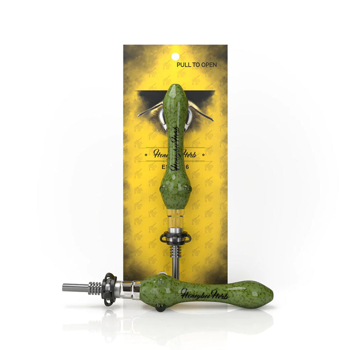 Speckled Glass Nectar Collector Straw - pilotdiary