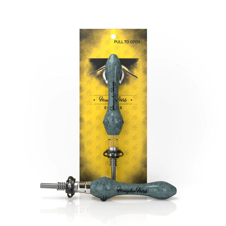 Speckled Glass Nectar Collector Straw - pilotdiary