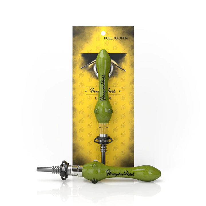 Speckled Glass Nectar Collector Straw - pilotdiary