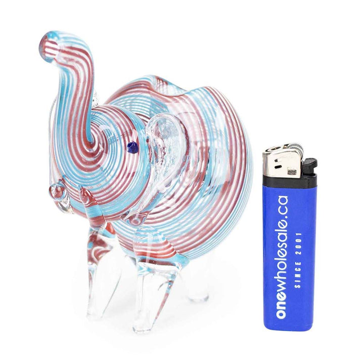 Standing XL Elephant Glass Pipe for Smoking