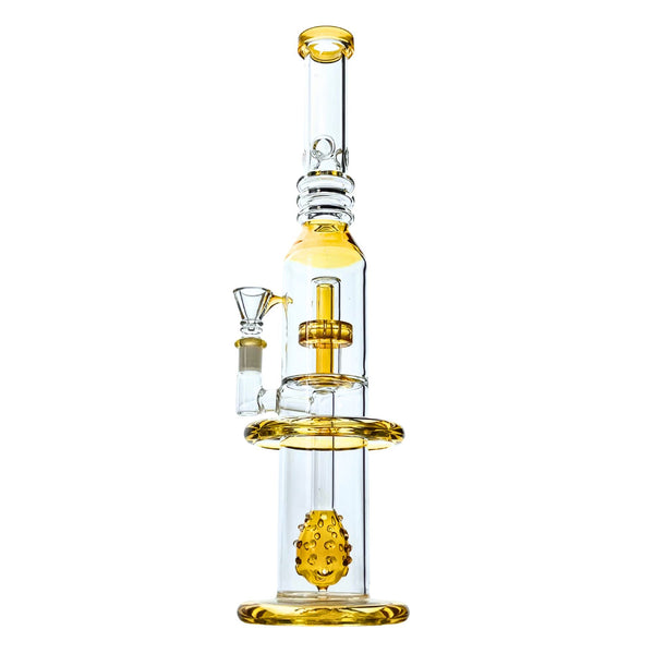 StormCell 16 inch Dual Perc Scientific Bong in Yellow