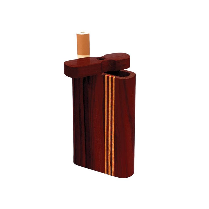 Striped Dark Wooden One Hitter Dugout - PILOTDIARY