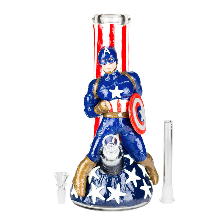 Superhero Captain Star 12" Glass Bong - PILOTDIARY