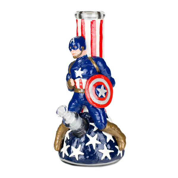 Superhero Captain Star 12" Glass Bong - PILOTDIARY