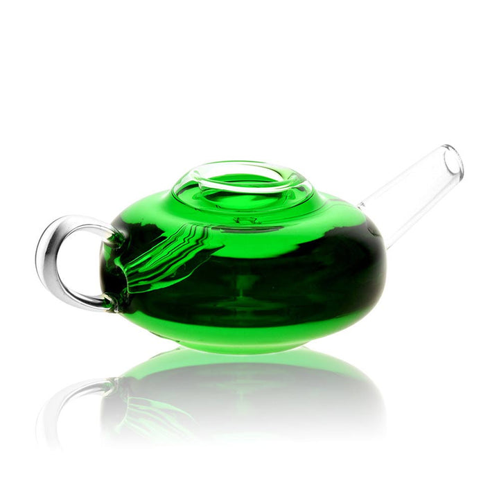 Tea Pot Glycerin Glass Hand Pipe - PILOTDIARY