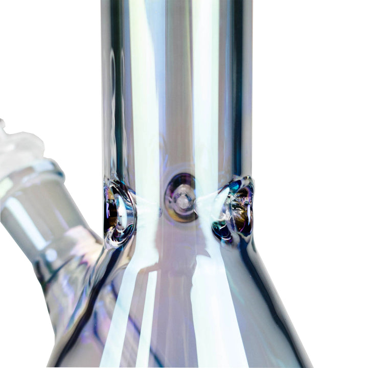 Electroplate Beaker Bong showing 3-pinched ice catcher
