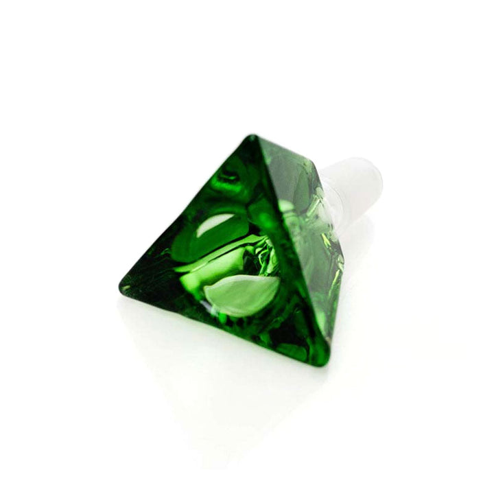 Triangular Pyramid Green Bowl