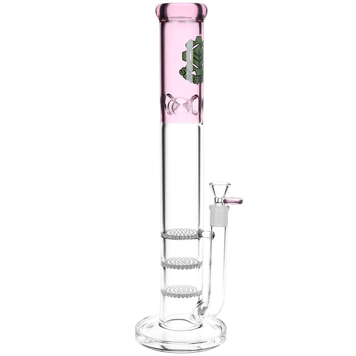 Triple Honeycomb Perc Straight Tube Bong - pilotdiary