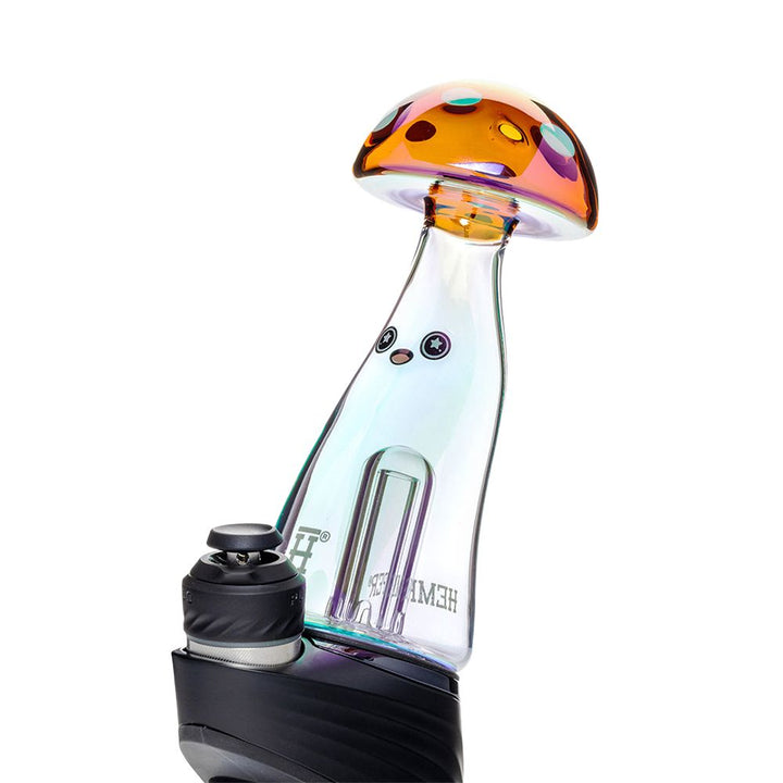 Trippy Shroom Puffco Peak Glass Bubbler Attachment - PILOTDIARY