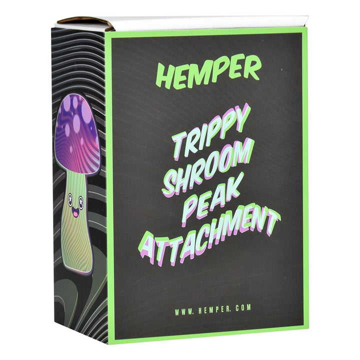 Trippy Shroom Puffco Peak Glass Bubbler Attachment - PILOTDIARY