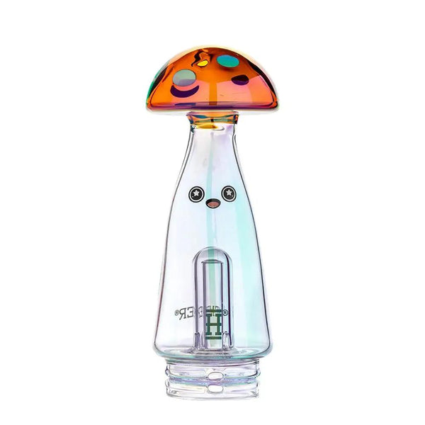 Trippy Shroom Puffco Peak Glass Bubbler Attachment - PILOTDIARY