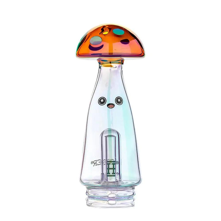 Trippy Shroom Puffco Peak Glass Bubbler Attachment - PILOTDIARY