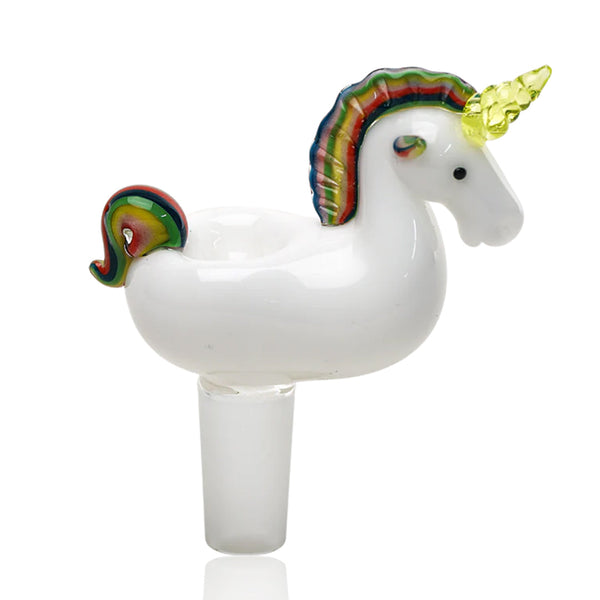 UV Reactive Unicorn Glass Bowl for Bongs