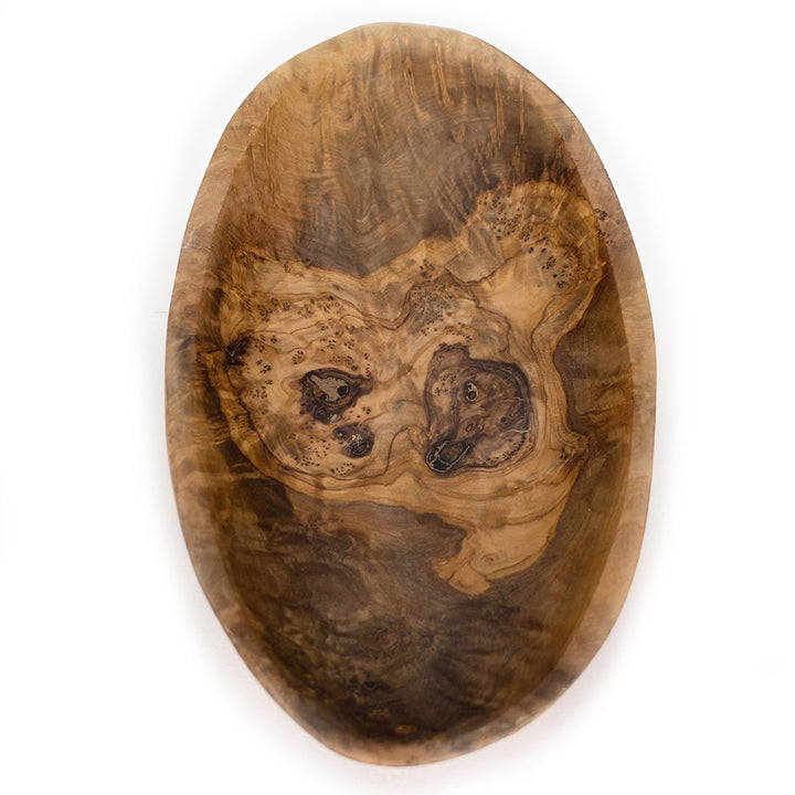VOW Olive Wood Oval Rolling Tray - PILOTDIARY