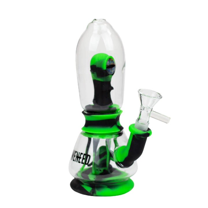 WENEED - 7" Silicone Monster Double Filter Bong 