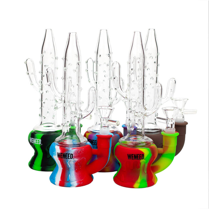 WENEED - 9" Silicone Cactus Bong