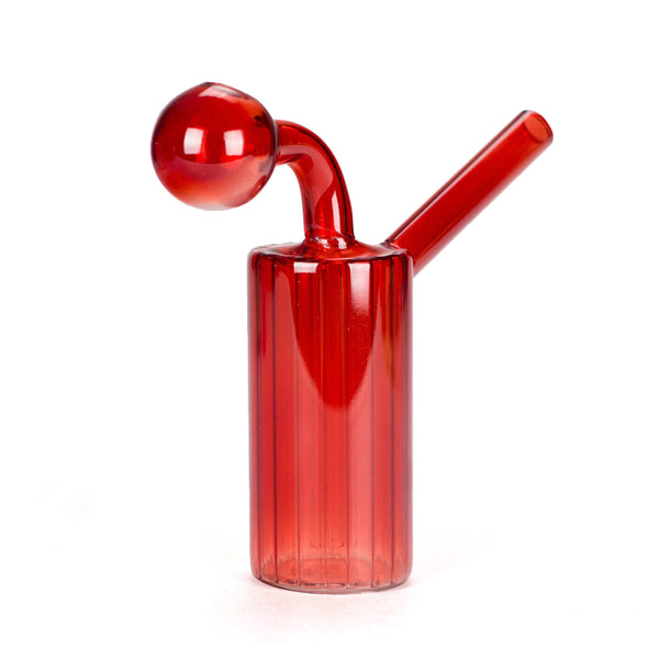 Zest Glass Tube Oil Burner 5" Red