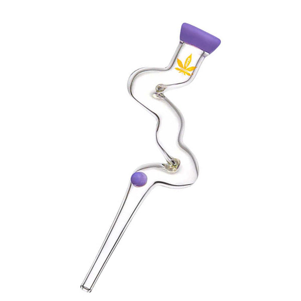 aLeaf Winding Glass Dab Straw