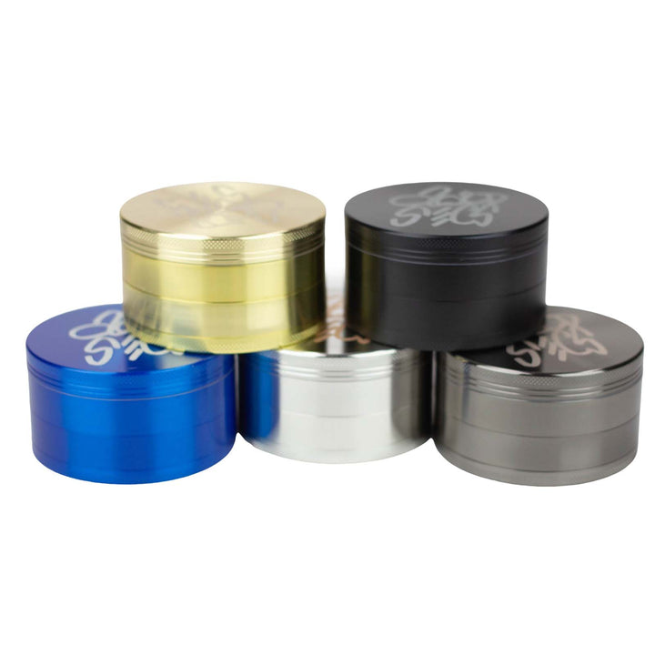 Acid Secs 75mm metal herb grinders in all colors