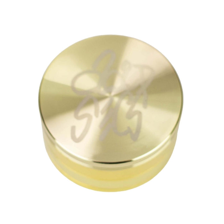 Top lid view of the Acid Secs 75mm metal grinder