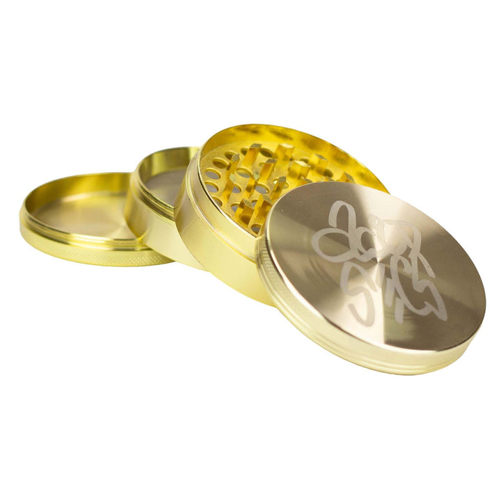 75mm 4-piece metal herb grinder with 3 chambers from Acid Secs