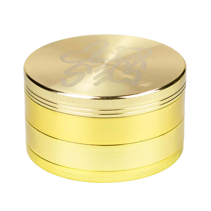 Acid Secs 75mm metal herb grinder in gold