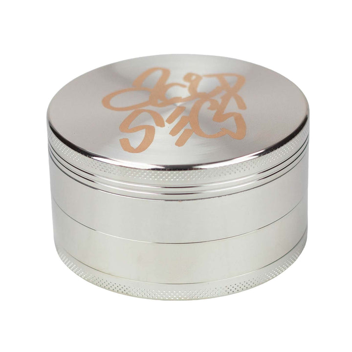 Silver 75mm herb grinder by Acid Secs
