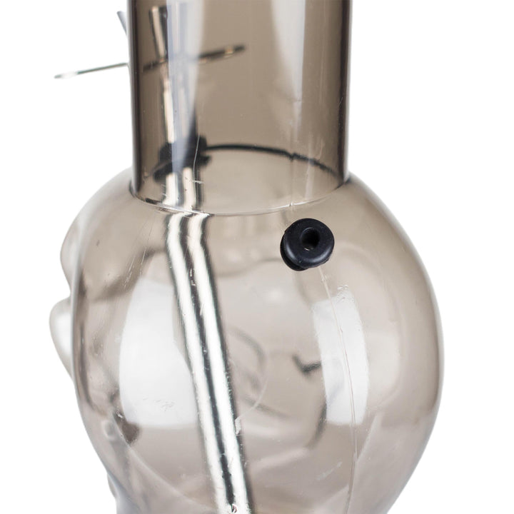 Close-up of the chamber in 12" acrylic skull bong