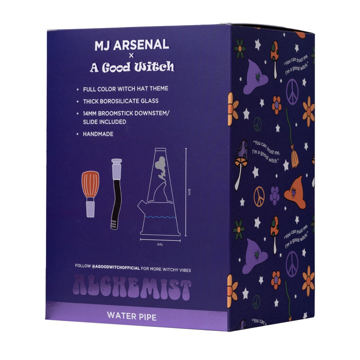 Back view of MJ Arsenal Alchemist Halloween Witch Water Pipe