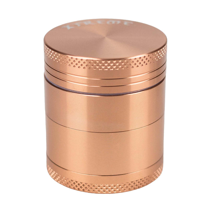 Gold Aluminum Herb Grinder 1.9" Featuring 4 Parts and Fine Herb Chamber