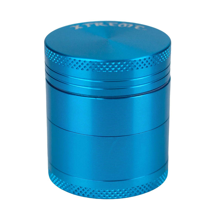 Light Blue Aluminum Herb Grinder 1.9" Sleek 4-Part Design for Smooth Grinding