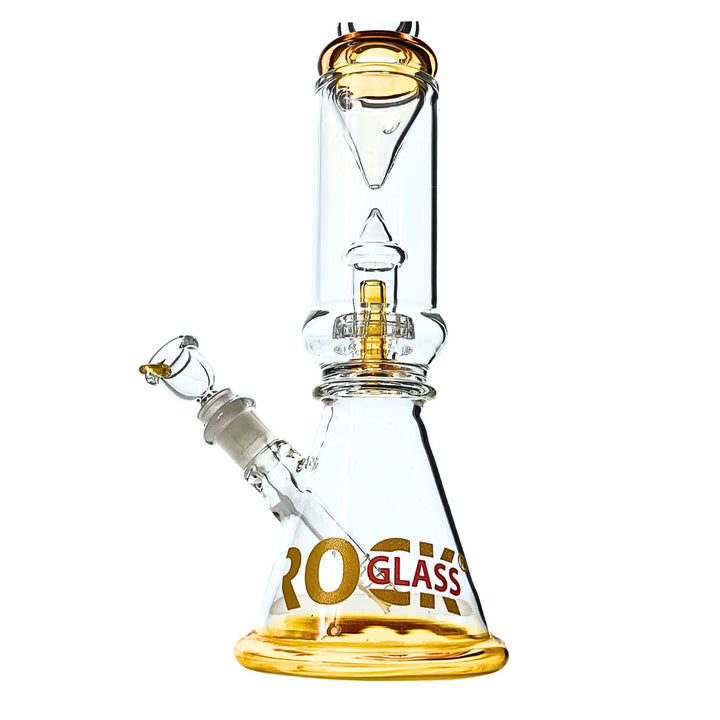 close-up of Ascension Beaker Bong Inverted Cone Perc, 