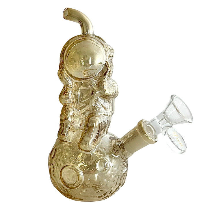 Gold Astronaut Electroplate Water Pipe
