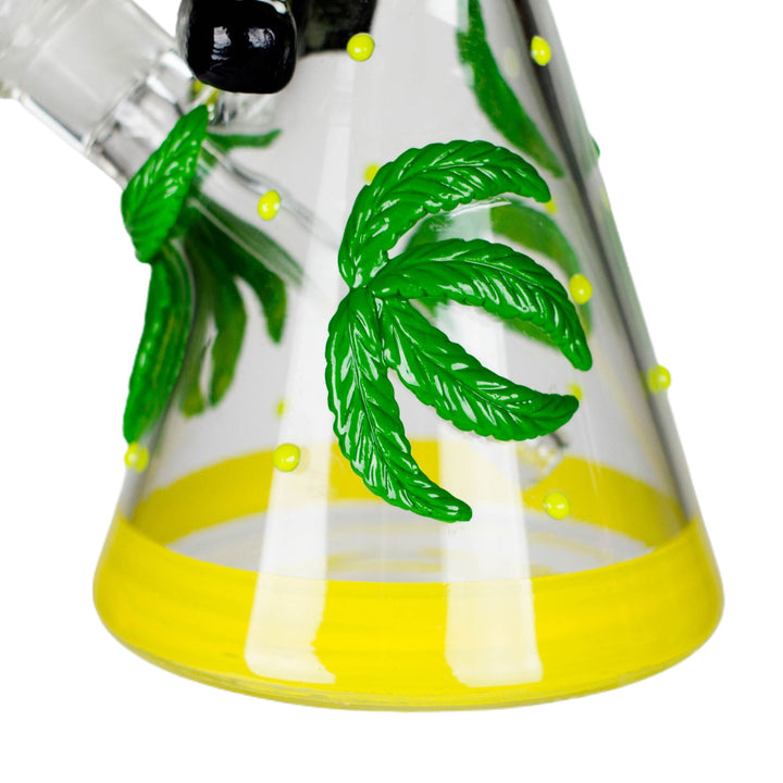 Beaker base of 13" Bananabudz Glow-in-the-Dark Water Bong