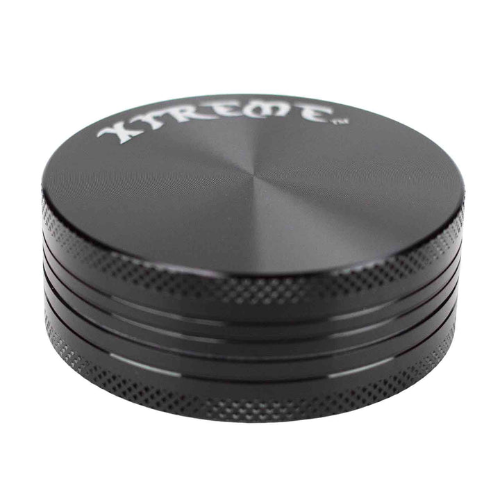Matte black Aluminum Mini Herb Grinder with 2-part design