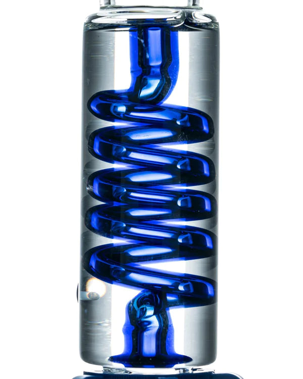  Removable glycerin coil section of blue 19 inch Glycerin Ice Bong