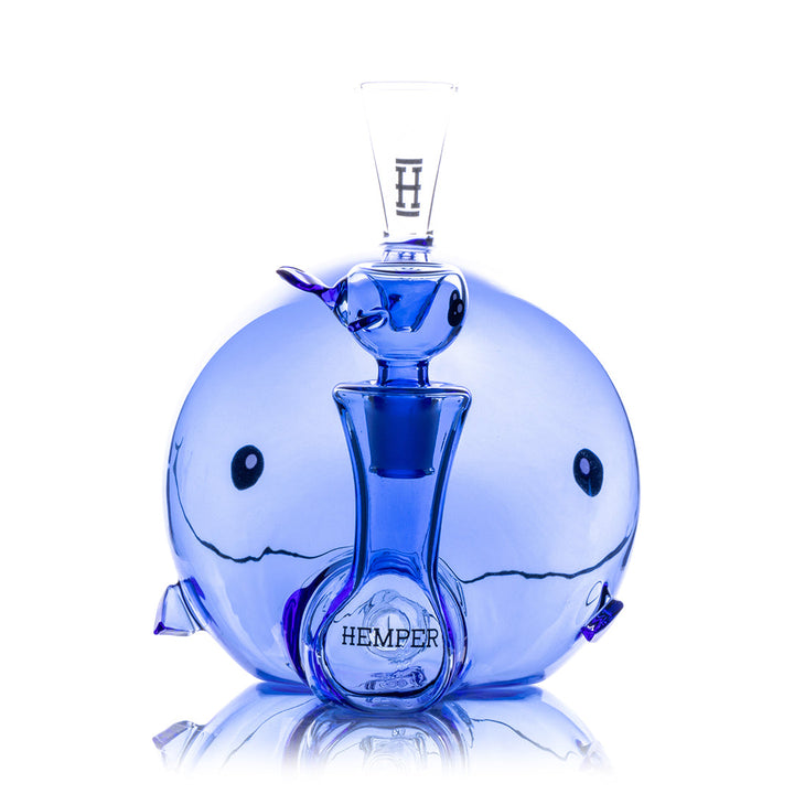 Back view of Blue Whale XL Bong