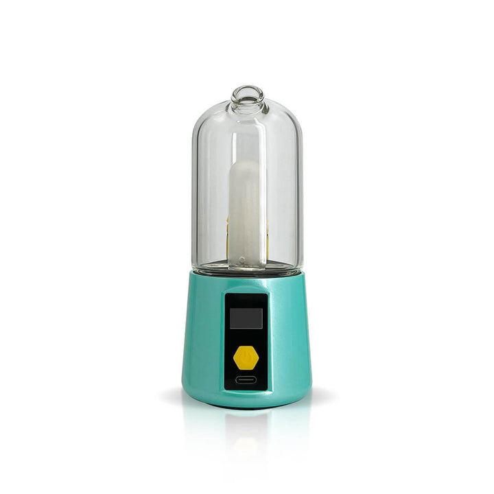 Bomb Pro Portable Dab Rig teal color front view