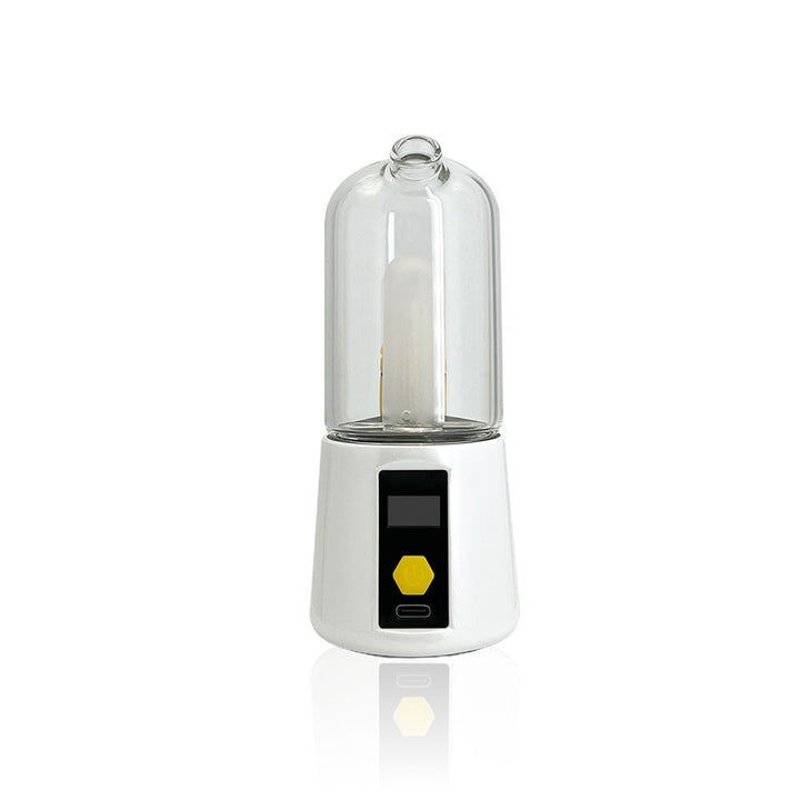 Bomb Pro Portable Dab Rig white color front view