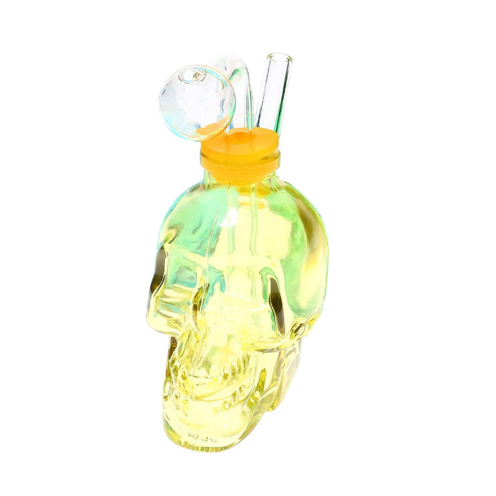 Bone Chiller Thick Glass Skull Oil Burner Bubbler