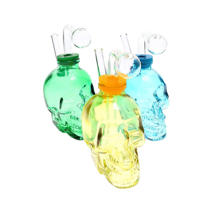 Bone Chiller Thick Glass Skull Oil Burner