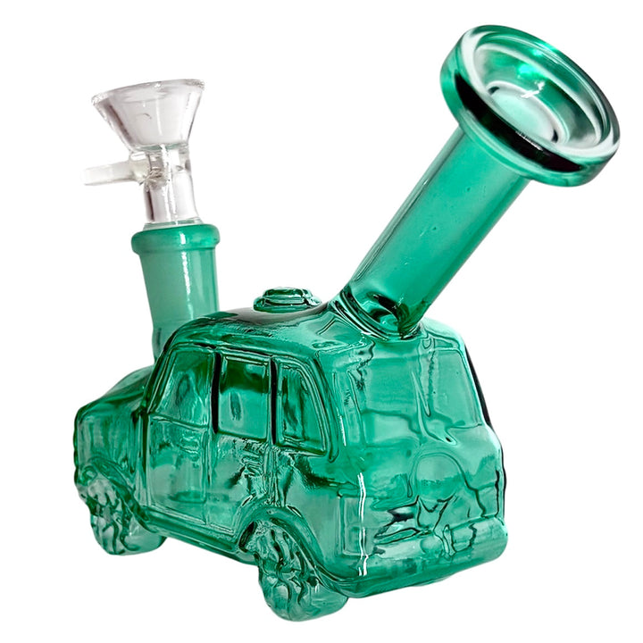 Back view of Car Shape Mini Bong with stylish curves