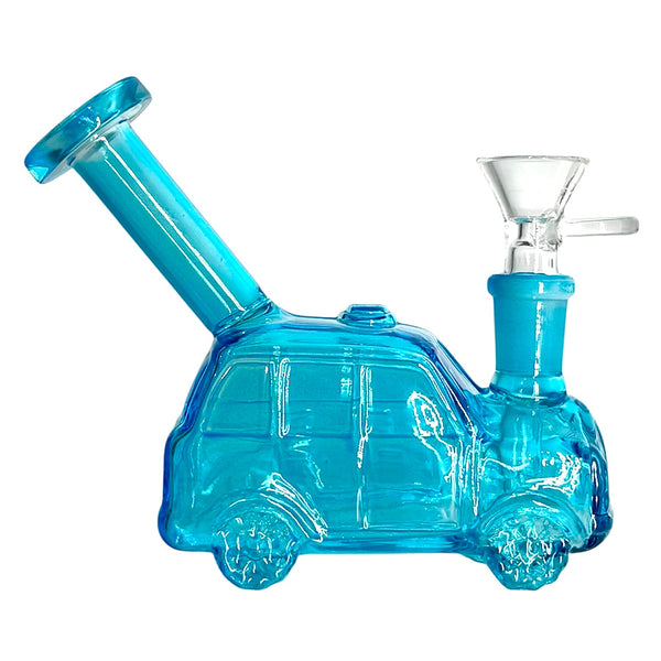 Blue Car Shape Mini Bong with 14mm bowl