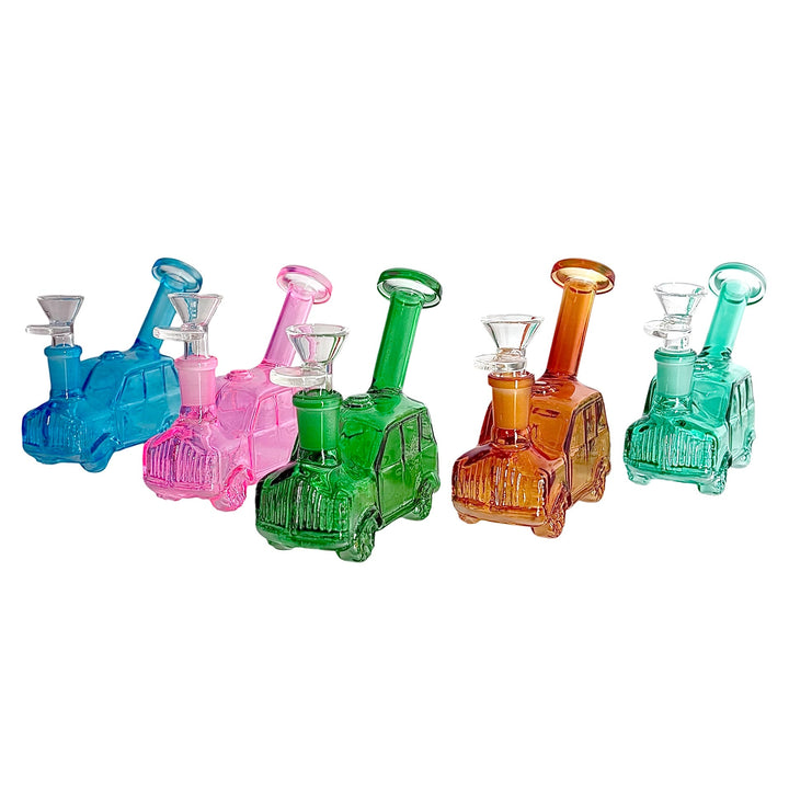 Car Shape Mini Bong made of thick glass