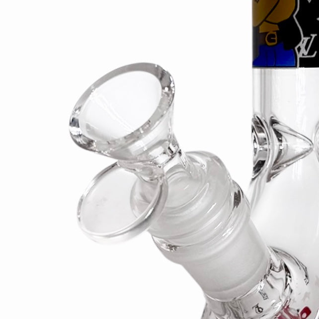 14mm thick bowl for Glow in the Dark Cartoon Glass Bong