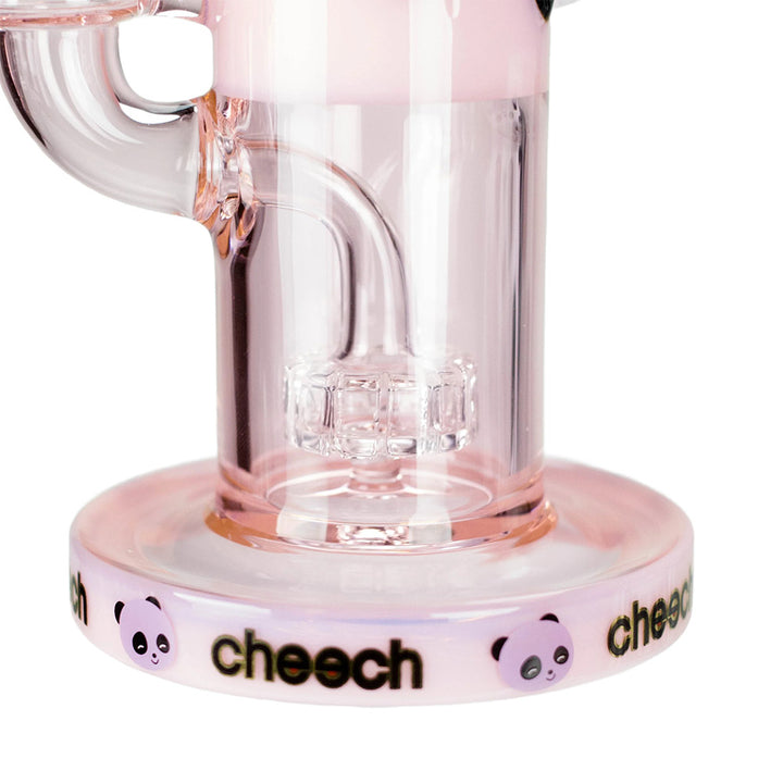 Stable wide base of Cheech 10 Inch Glass Bong with panda design