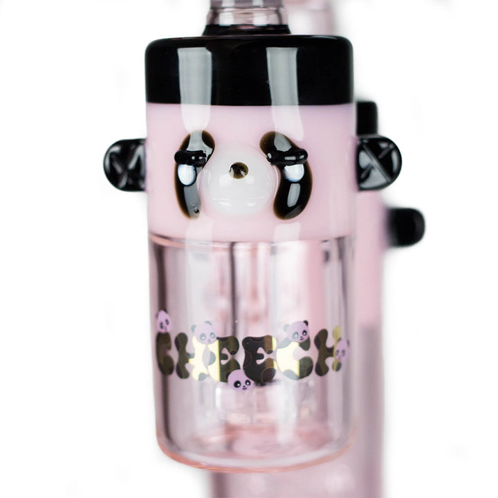 ash catcher on Cheech Panda Glass Bong for cleaner hits