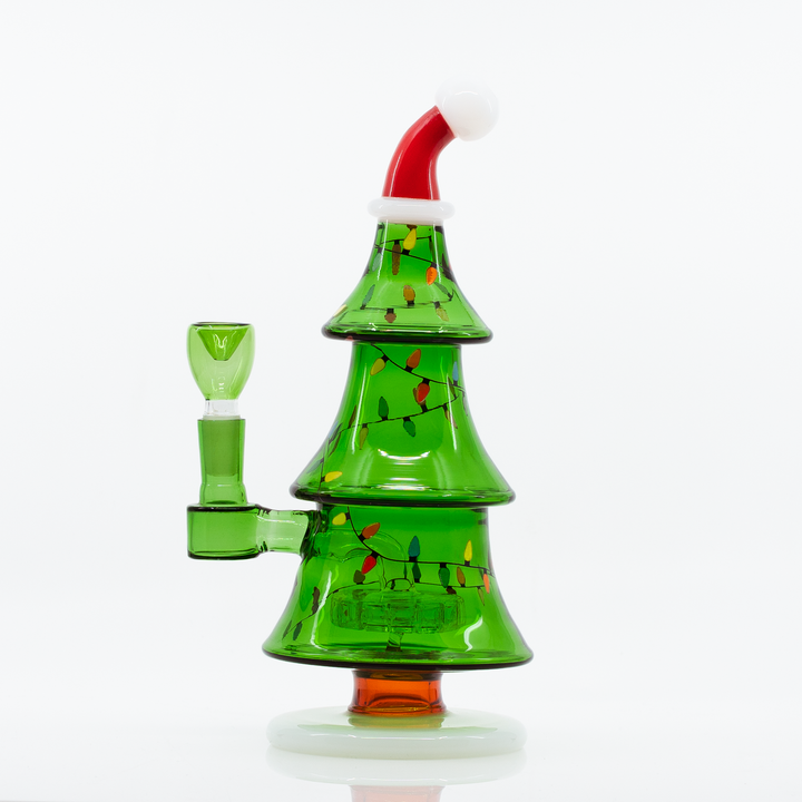 Side view of Christmas Tree XL Bong