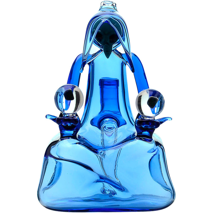 Blue Cloaked Voyager Dab Rig on white background